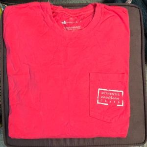 Southern Marsh coral/salmon long sleeve T-shirt